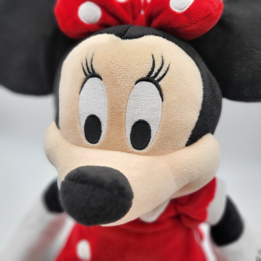 Disney Parks Authentic Minnie Mouse 12" Plush – Red Polka Dot Dress & Bow - Picture 2 of 10